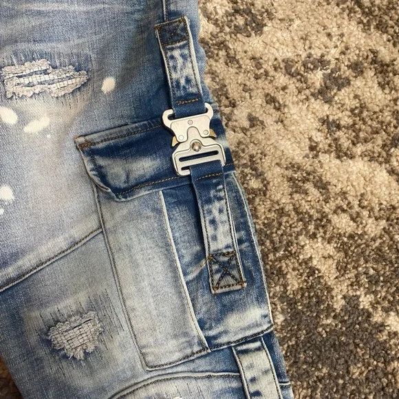NWOT REELISTIK NYC- CARGO JEANS-BLUE